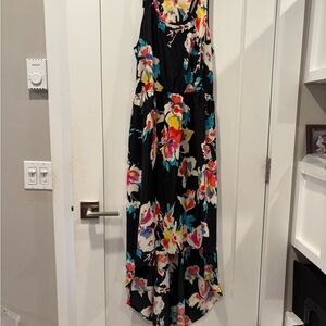 Floral Black Maxi Dress